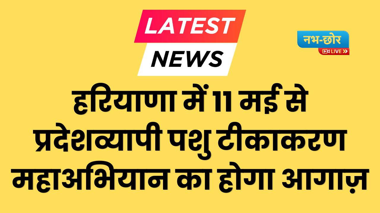Haryana News: हरियाणा में 11 मई से प्रदेशव्यापी पशु टीकाकरण महाअभियान का होगा आगाज़