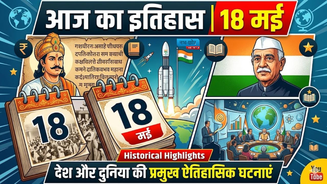 आज का इतिहास , 18 मई – देश और दुनिया की प्रमुख ऐतिहासिक घटनाएं