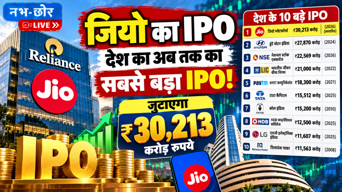 Jio Platforms IPO ₹30,213 करोड़ का होगा, बनेगा देश का सबसे बड़ा IPO
