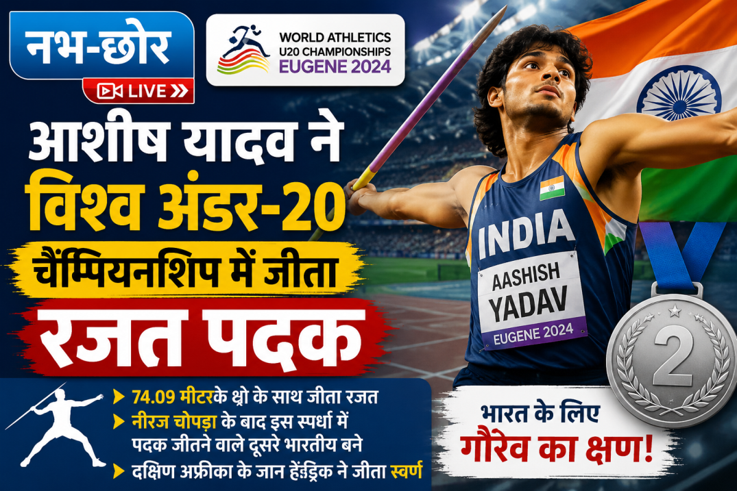 आशीष यादव ने विश्व अंडर-20 चैम्पियनशिप में जीता रजत पदक