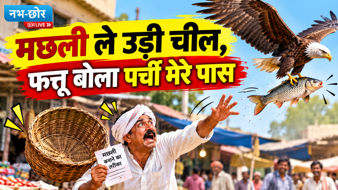 मछली ले उड़ी चील, फत्तू बोला पर्ची मेरे पास