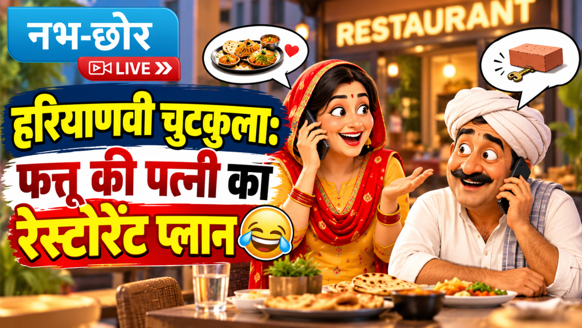 हरियाणवी चुटकुला: फत्तू की पत्नी का रेस्टोरेंट प्लान 😂