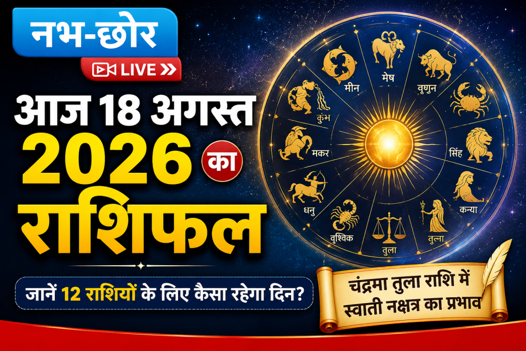 आज 18 अगस्त 2026 का राशिफल: जानें 12 राशियों के लिए कैसा रहेगा दिन?
