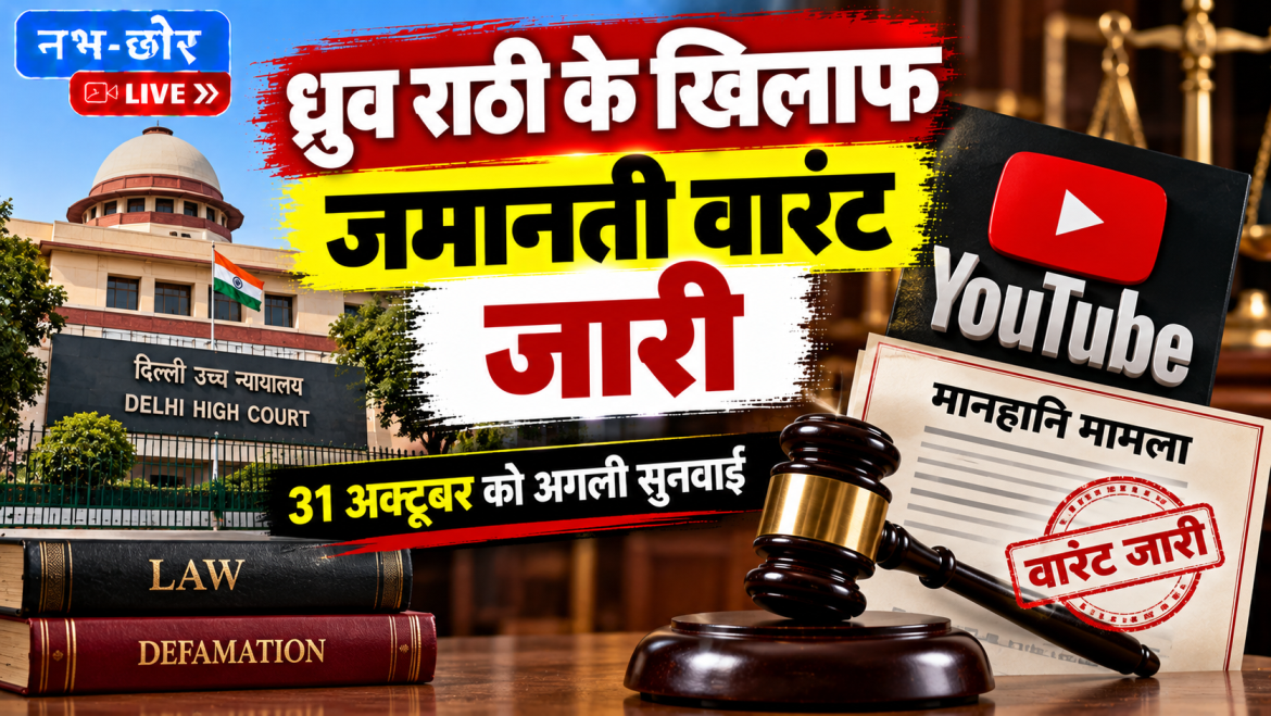 ध्रुव राठी के खिलाफ मानहानि मामले में जमानती वारंट जारी, 31 अक्टूबर को सुनवाई