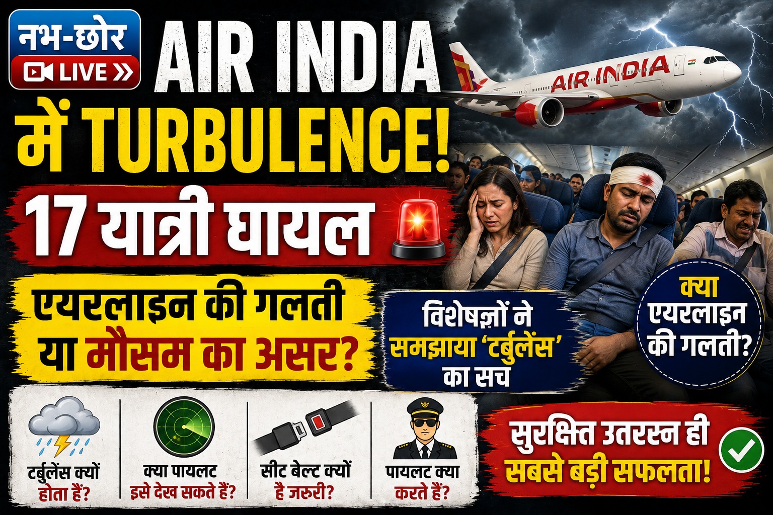 Air India Turbulence: 17 यात्री घायल, जानिए टर्बुलेंस क्यों होता है और इसमें किसकी गलती?